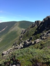 Bondcliff coming into view with Mt. Bond in the distance.