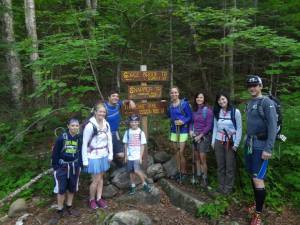 Making progress on the trail. 